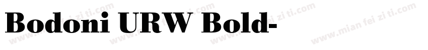 Bodoni URW Bold字体转换